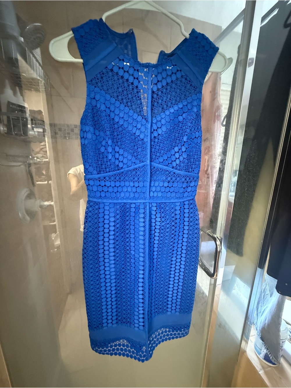 Adelyn Rae Royal Blue Lace Sheath Dress